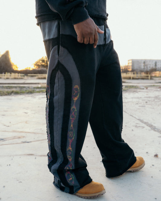 Black Tar Sweatpants